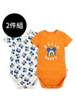 BABY純棉網眼包屁衣(2入)-彩虹米奇
