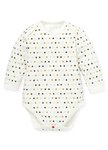 BABY Q彈棉質長袖包屁衣(2入)-星星