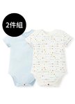 BABY Q彈棉質包屁衣(2入)-幾何三角
