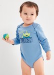 BABY迪士尼Q彈棉質長袖包屁衣-三眼外星人