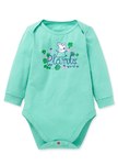 BABY佩佩豬Q彈棉質長袖包屁衣-植物佩佩豬