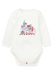 BABY佩佩豬Q彈棉質長袖包屁衣-愛台灣family