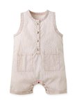 BABY 無袖雙口袋連身包屁衣