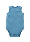 BABY Q彈棉質無袖包屁衣(2入)-線條北極熊