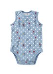 BABY Q彈棉質無袖包屁衣(2入)-氣球維尼
