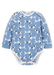 BABY Q彈棉質長袖包屁衣(2入)-狗狗