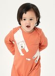 BABY蓄熱保溫長袖連身衣-北極熊