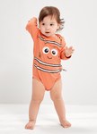 BABY迪士尼Q彈棉質長袖包屁衣-尼莫