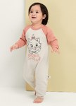 BABY迪士尼毛圈長袖連身衣-瑪麗貓