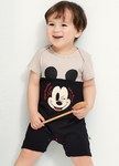 BABY迪士尼Q彈連身包屁衣-米奇