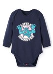 BABY迪士尼Q彈棉質長袖包屁衣-毛怪