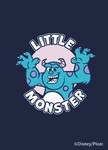 BABY迪士尼Q彈棉質長袖包屁衣-毛怪