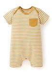BABY Q彈橫紋連身包屁衣