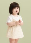 BABY假兩件吊帶包屁洋裝