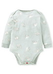 BABY Q彈棉質長袖包屁衣-刺蝟寶寶