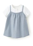BABY假兩件細肩帶洋裝