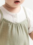BABY假兩件細肩帶洋裝