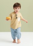 BABY拼貼口袋寬鬆上衣