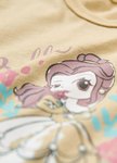 BABY 迪士尼棉質長版印花T恤-公主系列