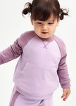 BABY撞色拉克蘭袖上衣