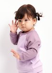 BABY撞色拉克蘭袖上衣