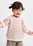 BABY條紋粗針織毛衣