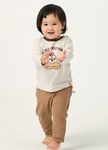 BABY刷毛保暖鬆緊長褲