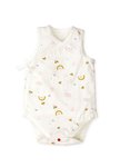 BABY Q彈棉質無袖包屁衣(2入)-彩虹