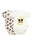 BABY純棉網眼包屁衣(2入)-彩虹米奇