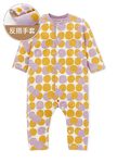 新生兒長袖連身衣-芋圓