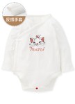 新生兒迪士尼Q彈棉質長袖包屁衣-瑪麗貓