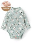 新生兒迪士尼Q彈棉質長袖包屁衣-點點貓狗