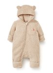 新生兒造型絨毛拉鍊長袖連身衣