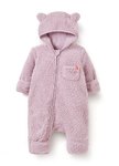 新生兒造型絨毛拉鍊長袖連身衣