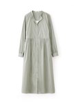 純棉素色襯衫孕哺洋裝(兩穿)