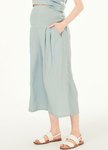 混麻垂墜孕婦寬褲