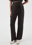  垂墜細褶直筒孕婦寬褲