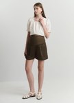 簡約打摺西裝孕婦短褲