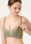蕾絲零著感哺乳內衣