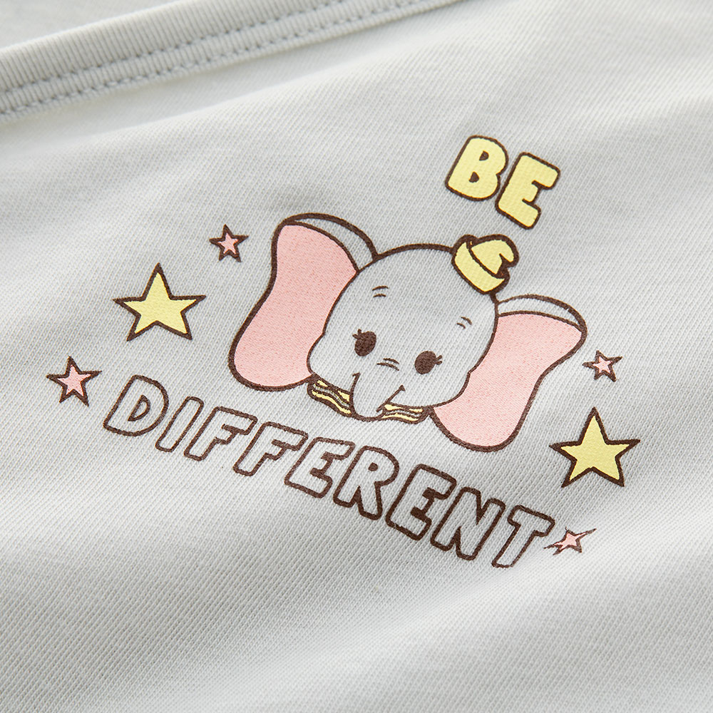 新生兒 迪士尼Q彈棉質包屁衣-小飛象