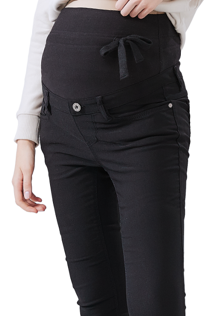 內磨毛彈力多色孕婦褲