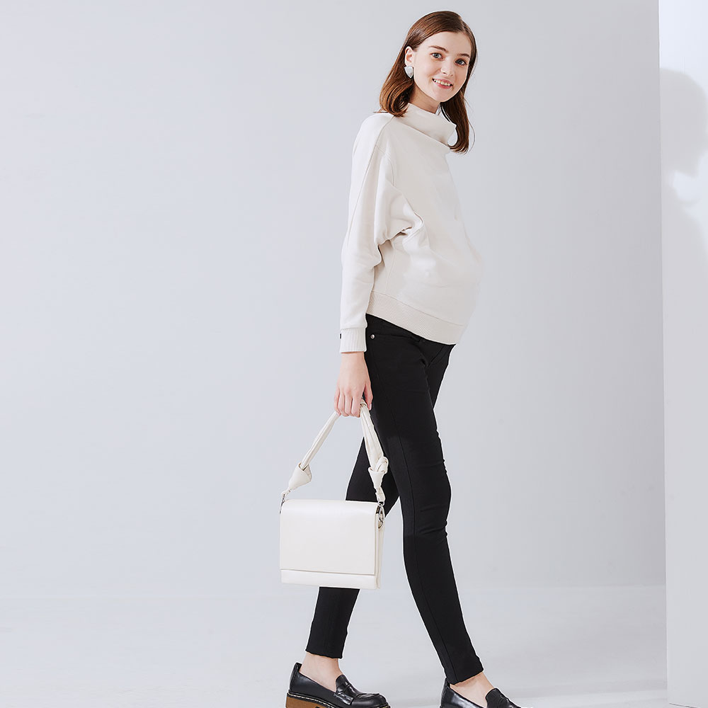 內磨毛彈力多色孕婦褲