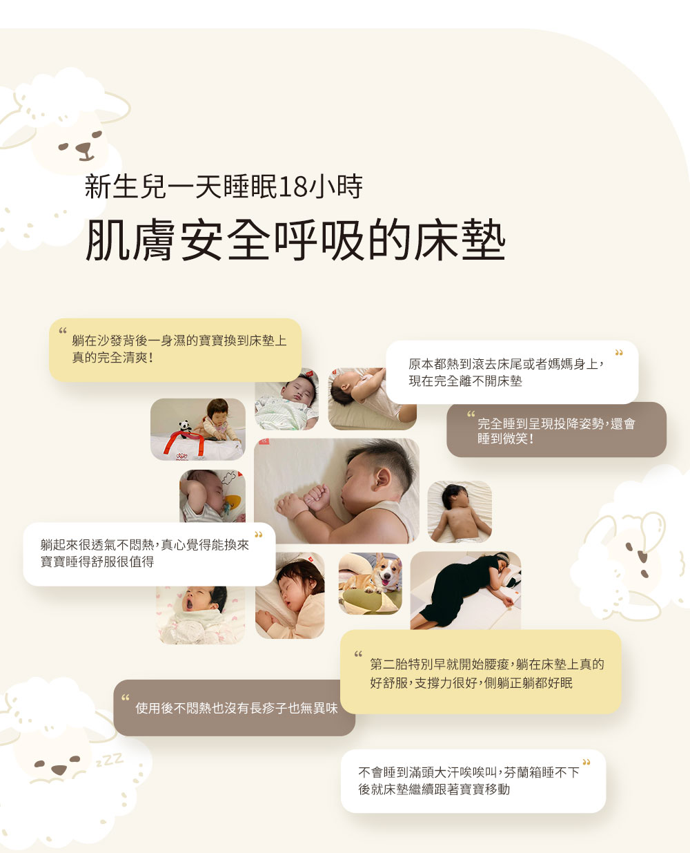 Hydrofoam 敷料親膚棉嬰兒床墊