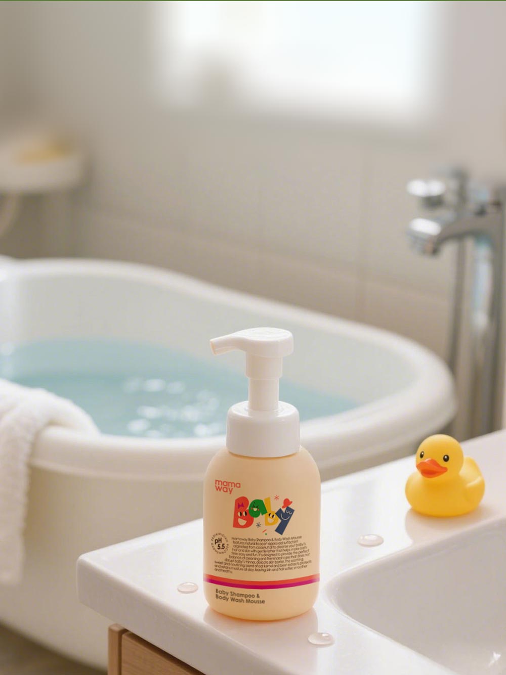 mamaway嬰兒洗髮沐浴慕斯