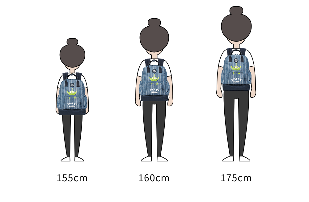 大容量防水媽媽包-迪士尼三眼怪