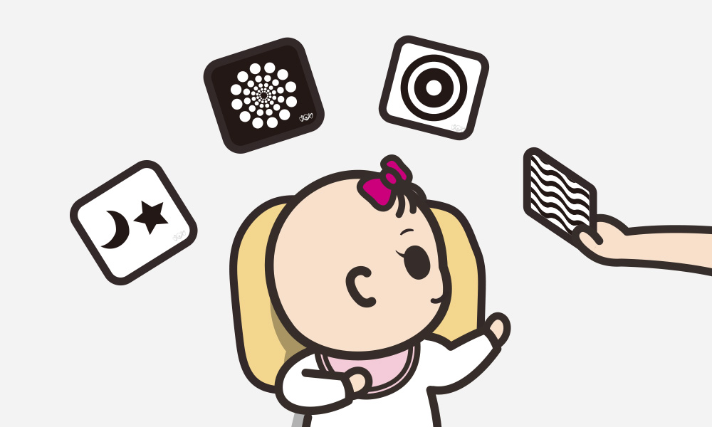 mamaway寶寶黑白視覺圖卡 