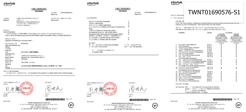 紡織品合格檢驗