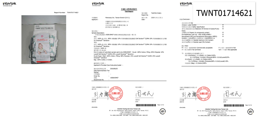 紡織品合格檢驗