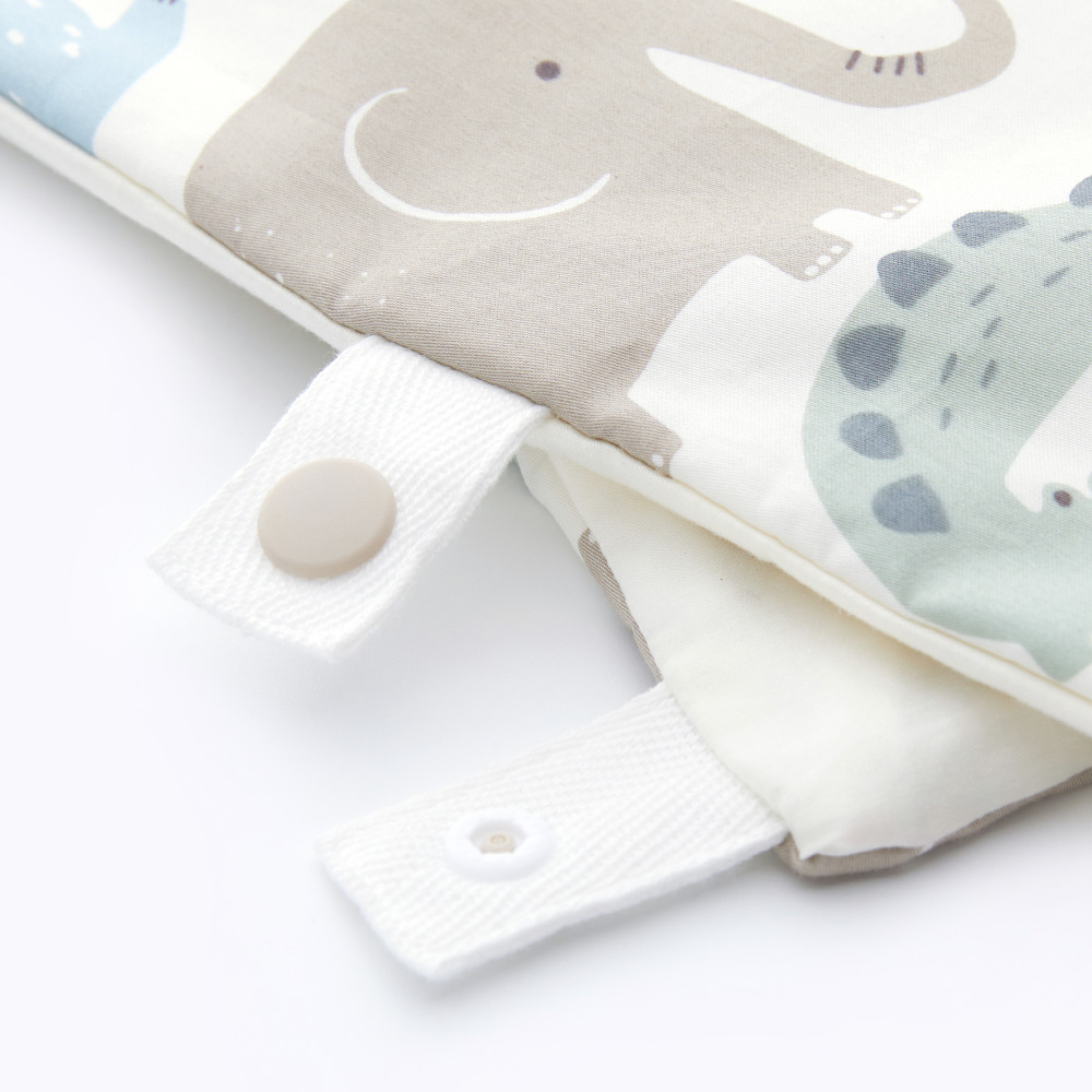 睡袋組-安撫涼被(調溫/抗菌)-親子動物園