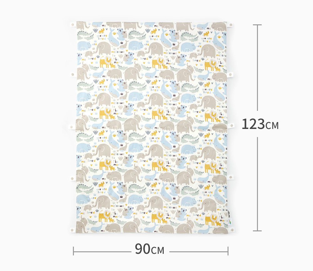 睡袋組-安撫涼被(調溫/抗菌)-親子動物園